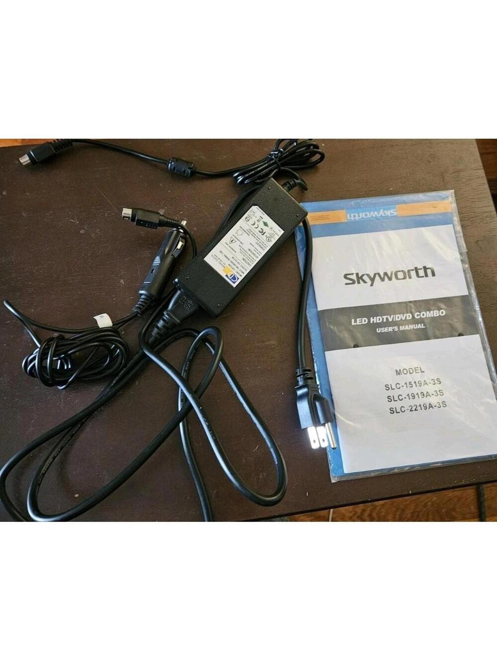 COMING DATA CP1230 100-240V 1.8A For Skyworth 19" Tv SLC-1919A-3S W/12v & Manual